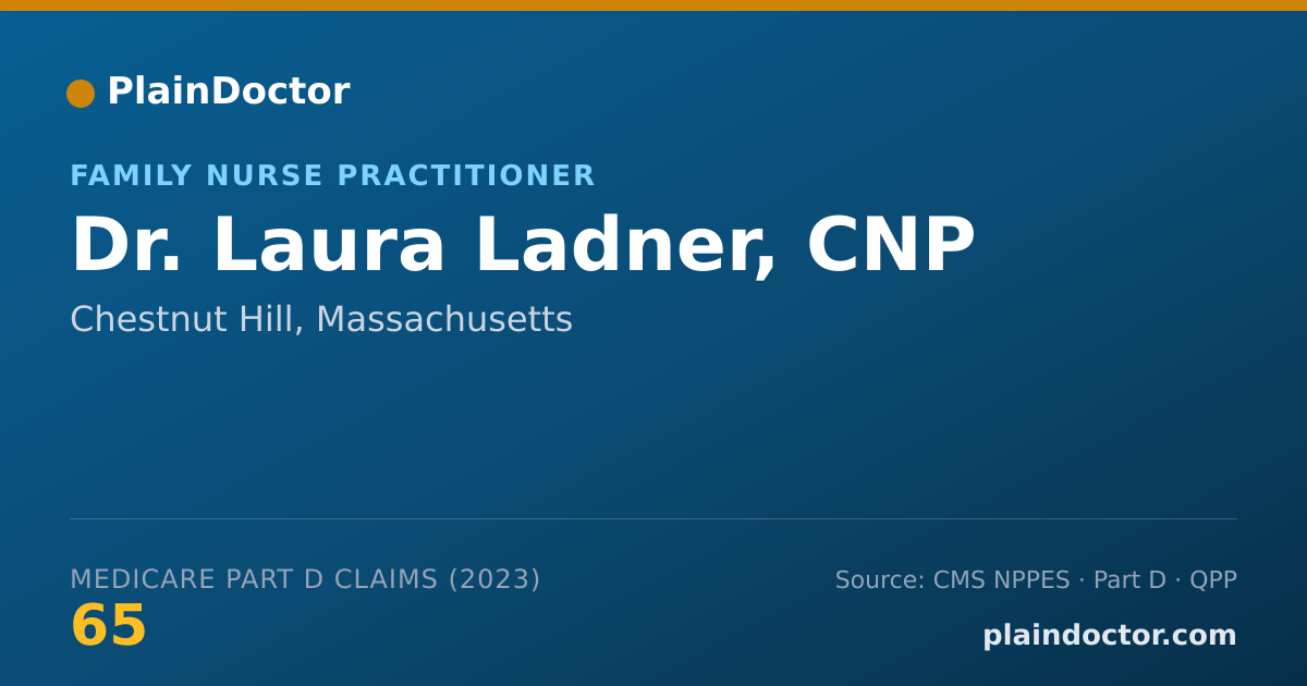 Shareable card for Laura Ladner, CNP - Family Nurse Practitioner, Chestnut Hill, MA