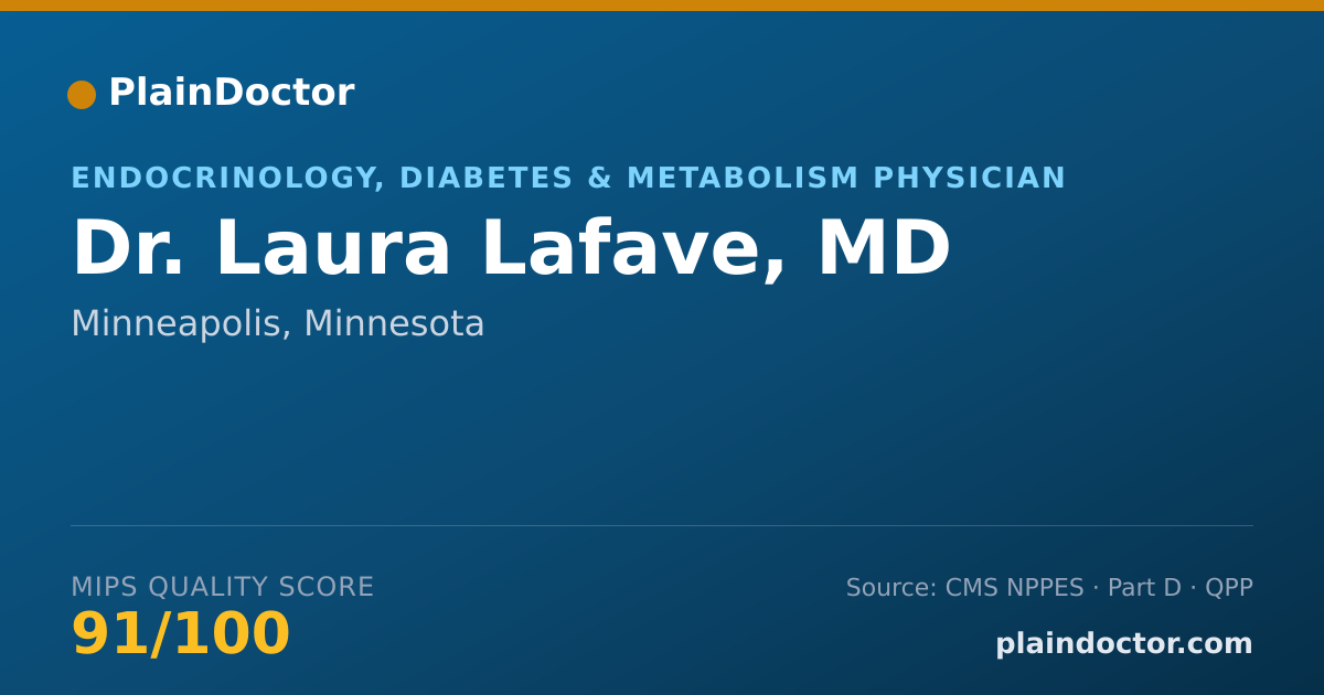 Shareable card for Laura Lafave, MD - Endocrinology, Diabetes & Metabolism Physician, Minneapolis, MN