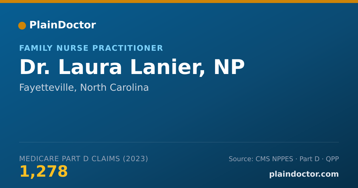 Shareable card for Laura Lanier, NP - Family Nurse Practitioner, Fayetteville, NC