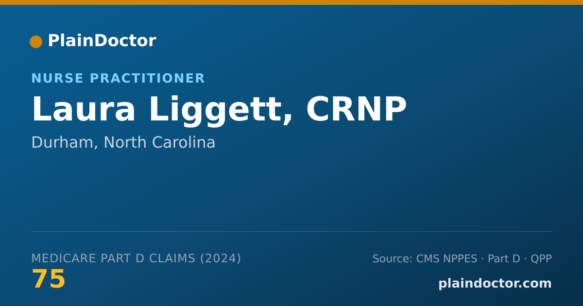 Shareable card for Laura Liggett, CRNP - Nurse Practitioner, Durham, NC