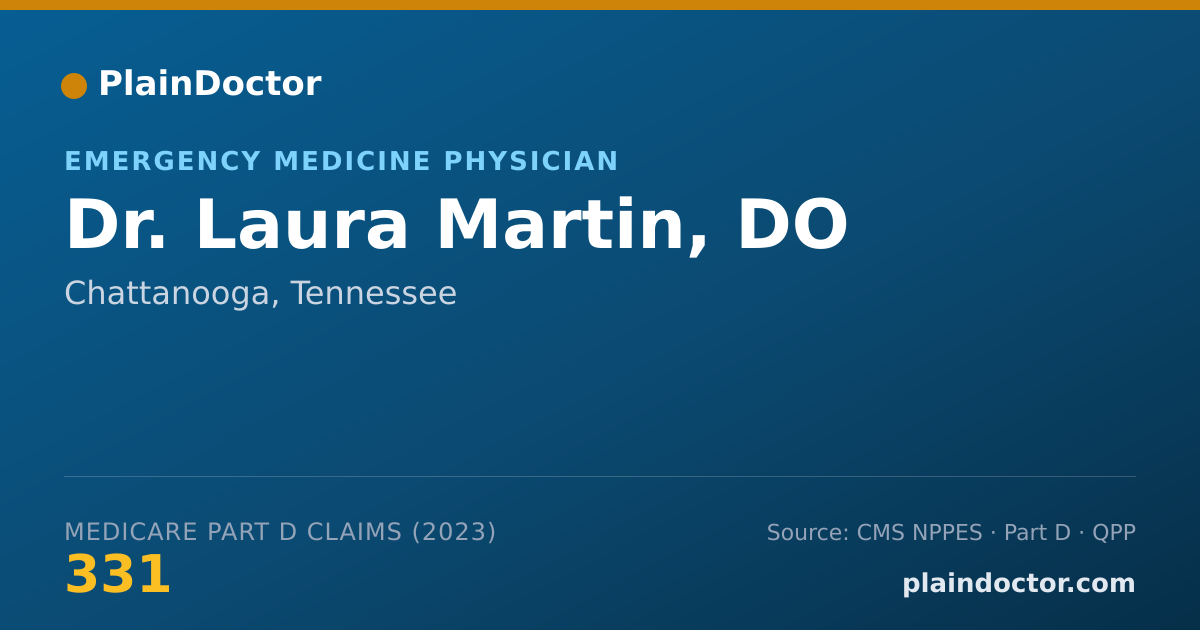 Shareable card for Laura Martin, DO - Emergency Medicine Physician, Chattanooga, TN
