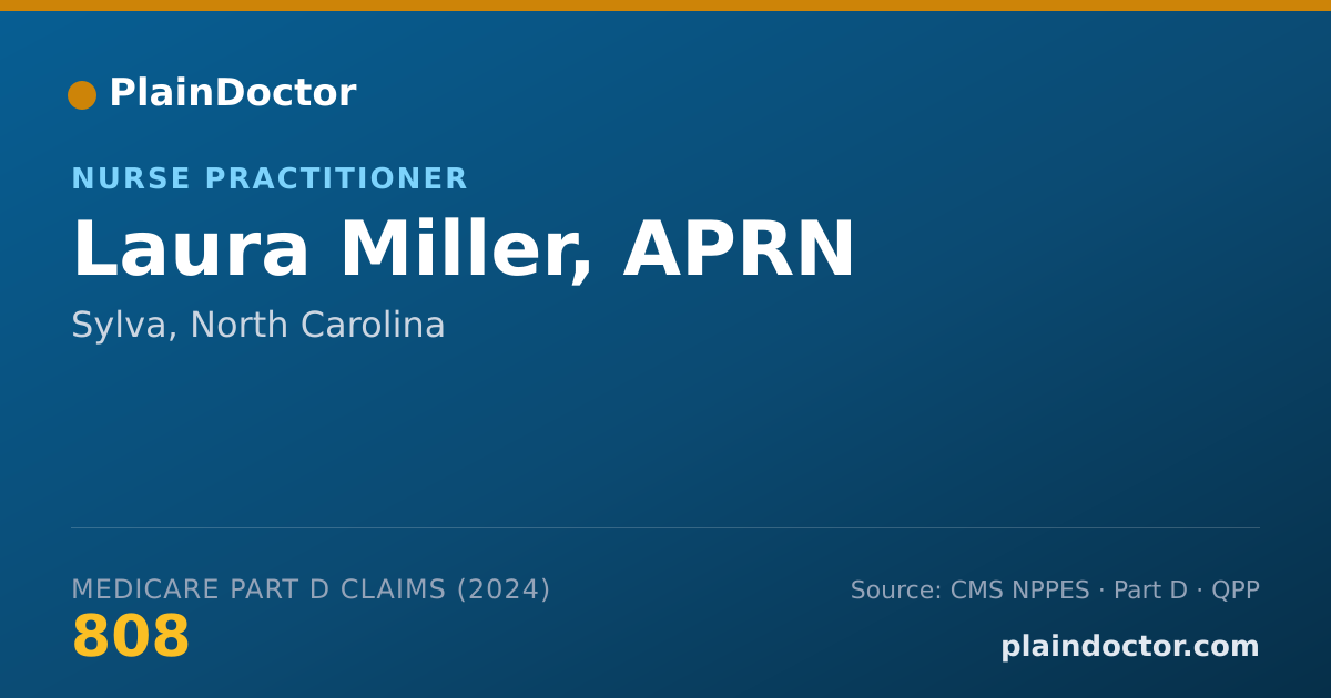 Shareable card for Laura Miller, APRN - Nurse Practitioner, Sylva, NC