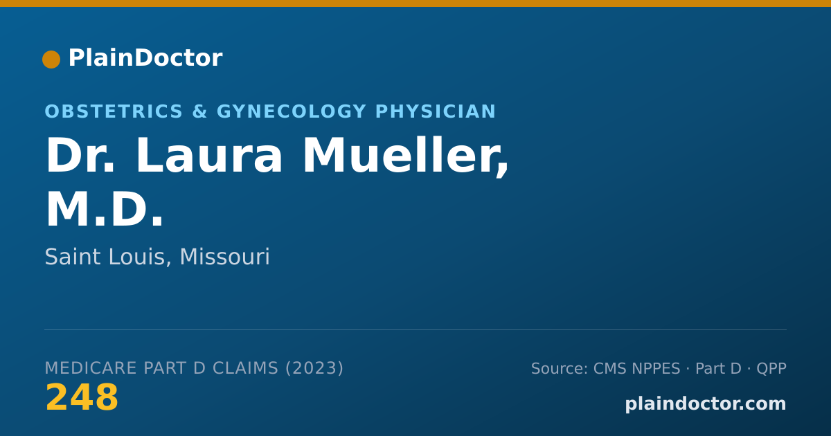 Shareable card for Laura Mueller, M.D. - Obstetrics & Gynecology Physician, Saint Louis, MO