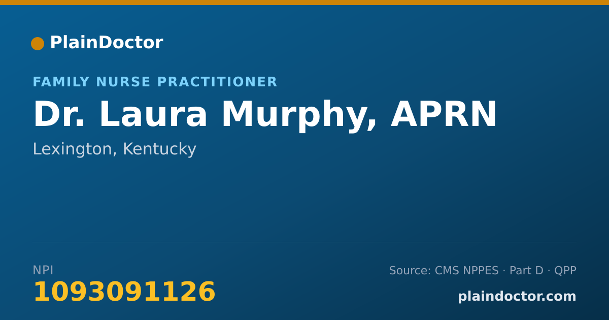 Shareable card for Laura Murphy, APRN - Family Nurse Practitioner, Lexington, KY
