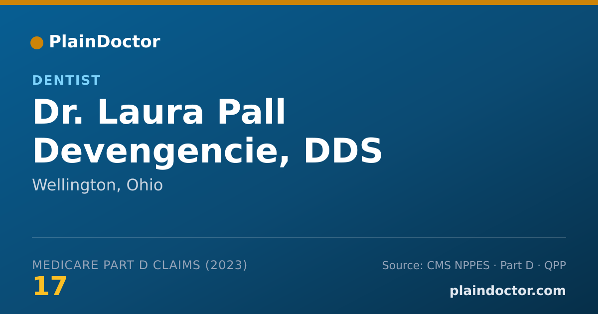 Shareable card for Laura Pall Devengencie, DDS - Dentist, Wellington, OH