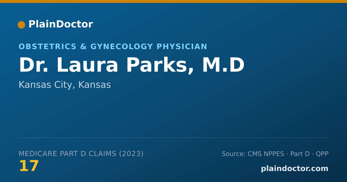 Shareable card for Laura Parks, M.D - Obstetrics & Gynecology Physician, Kansas City, KS