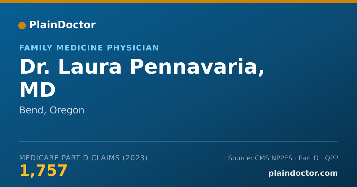 Shareable card for Laura Pennavaria, MD - Family Medicine Physician, Bend, OR