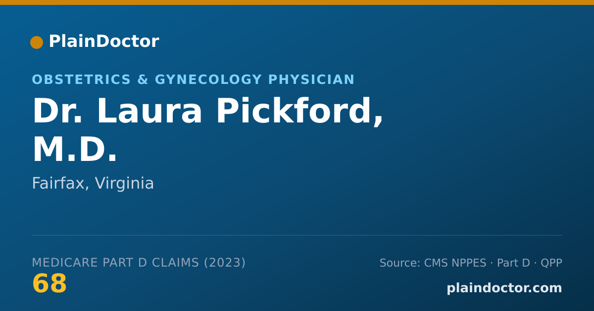 Shareable card for Laura Pickford, M.D. - Obstetrics & Gynecology Physician, Fairfax, VA
