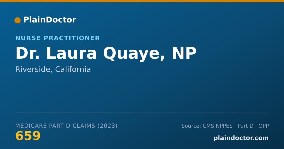 Shareable card for Laura Quaye, NP - Nurse Practitioner, Riverside, CA
