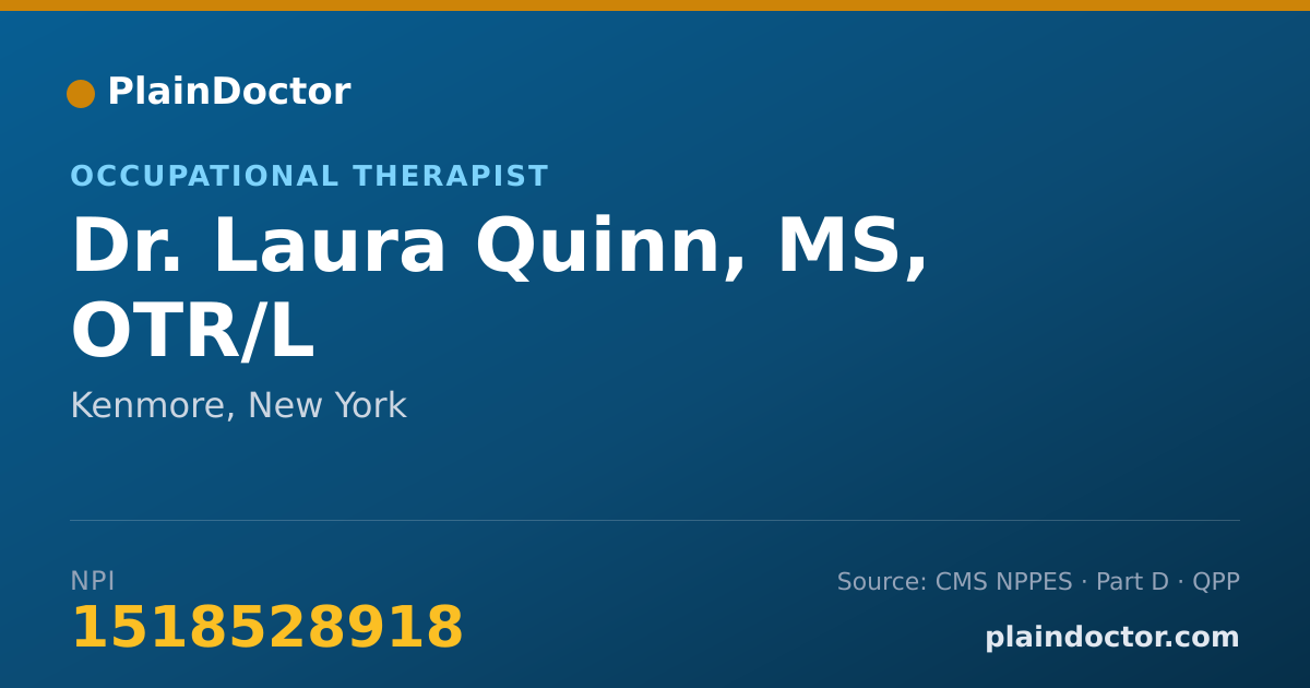 Shareable card for Laura Quinn, MS, OTR/L - Occupational Therapist, Kenmore, NY