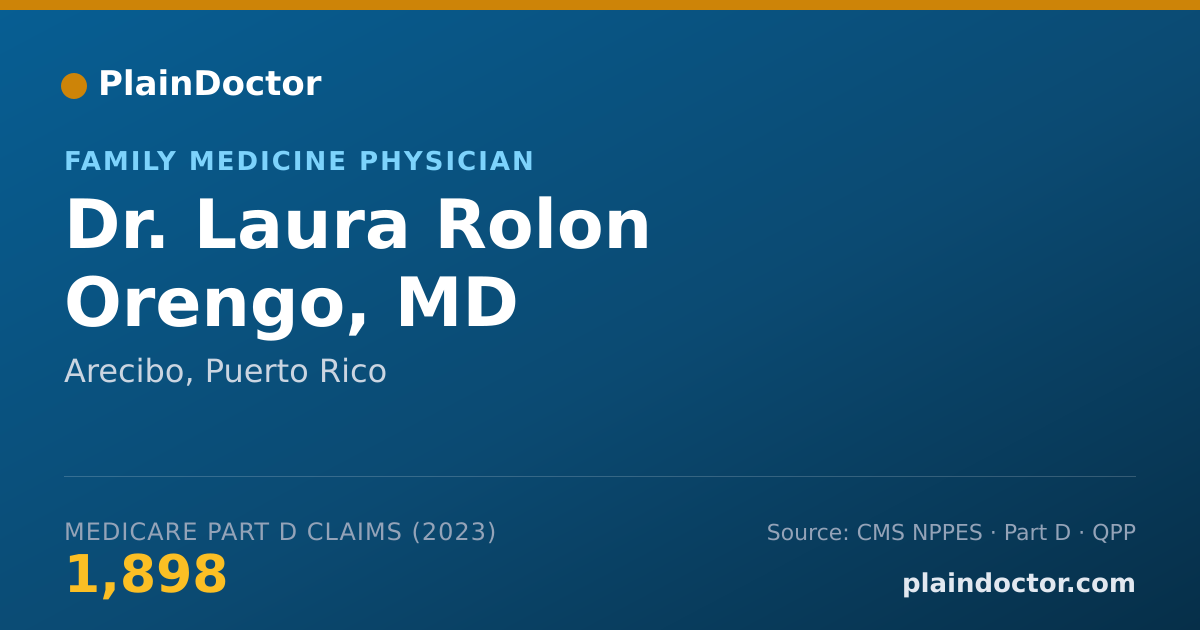 Shareable card for Laura Rolon Orengo, MD - Family Medicine Physician, Arecibo, PR