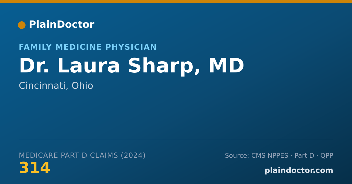 Shareable card for Laura Sharp, MD - Family Medicine Physician, Cincinnati, OH