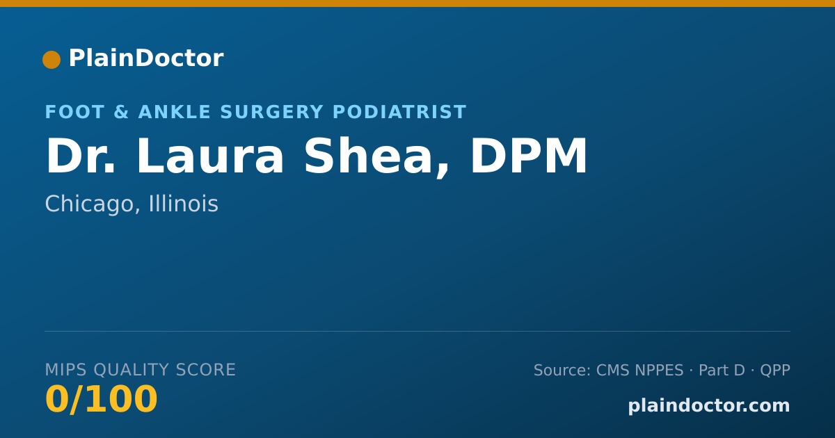 Shareable card for Laura Shea, DPM - Foot & Ankle Surgery Podiatrist, Chicago, IL