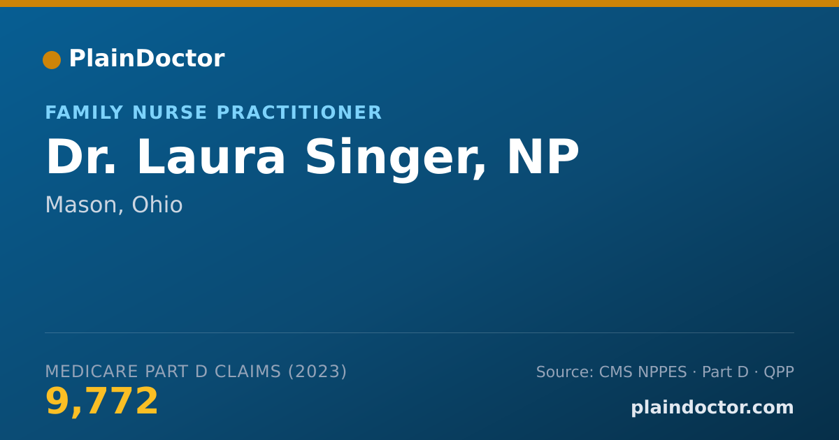 Shareable card for Laura Singer, NP - Family Nurse Practitioner, Mason, OH
