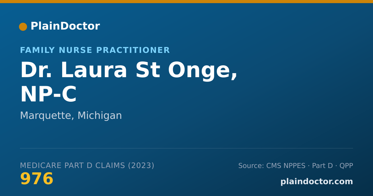 Shareable card for Laura St Onge, NP-C - Family Nurse Practitioner, Marquette, MI