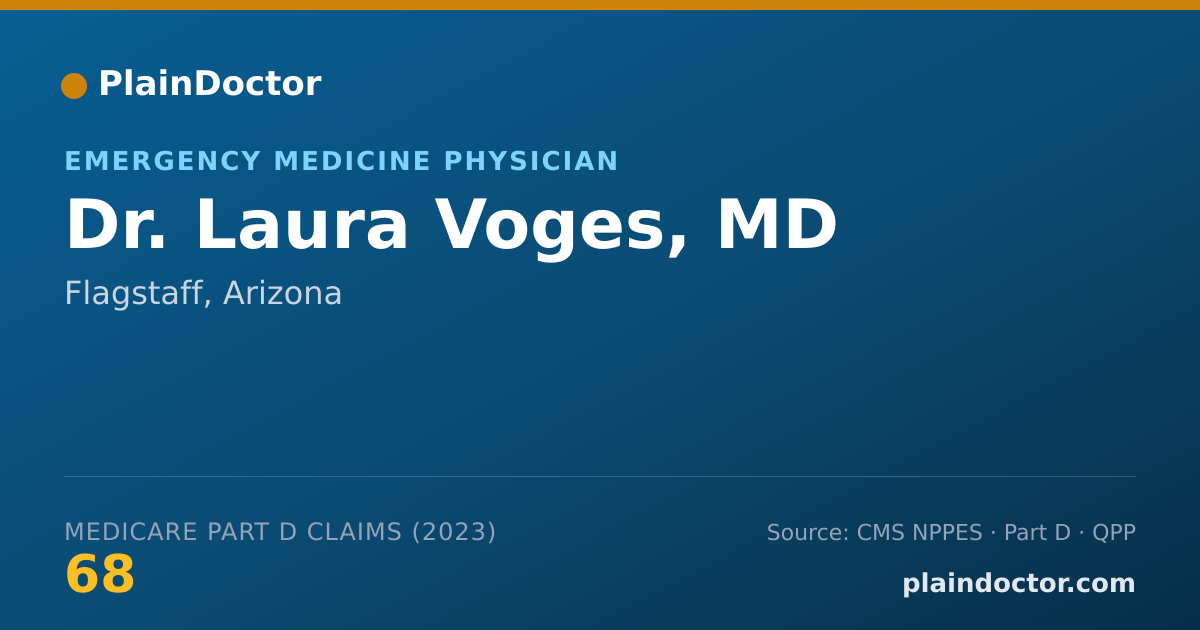 Shareable card for Laura Voges, MD - Emergency Medicine Physician, Flagstaff, AZ