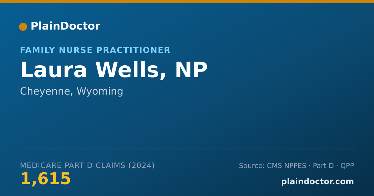 Shareable card for Laura Wells, NP - Family Nurse Practitioner, Cheyenne, WY