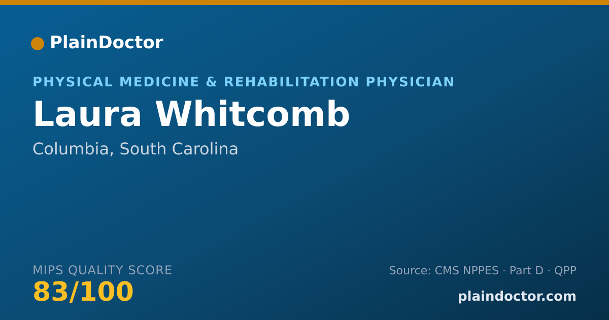 Shareable card for Laura Whitcomb - Physical Medicine & Rehabilitation Physician, Columbia, SC