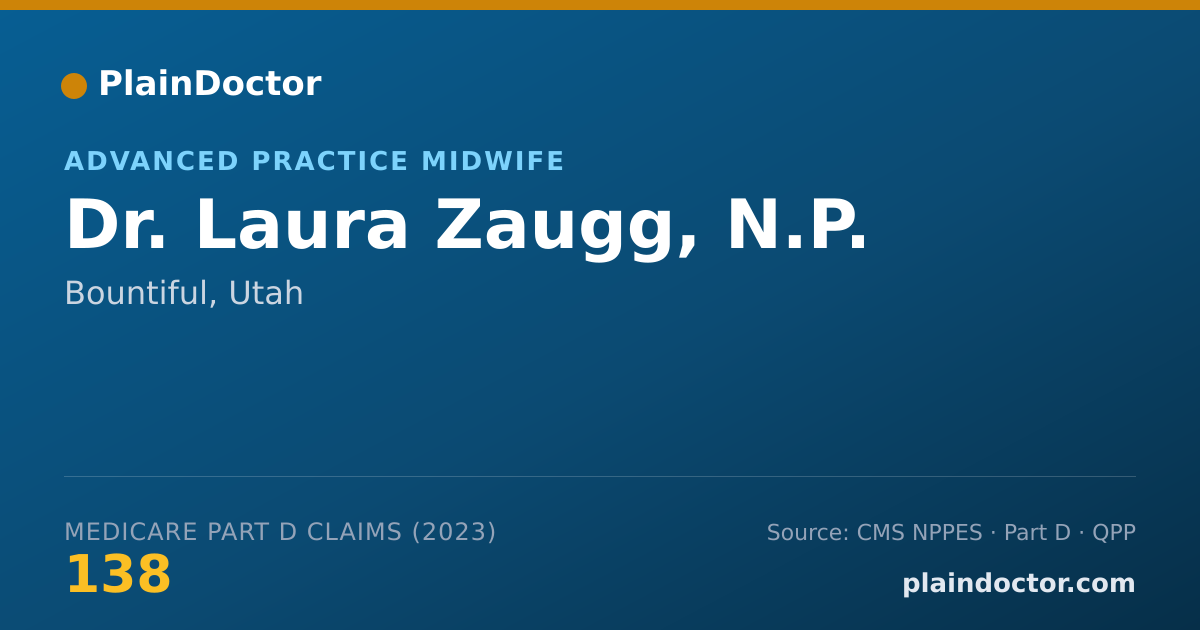 Shareable card for Laura Zaugg, N.P. - Advanced Practice Midwife, Bountiful, UT