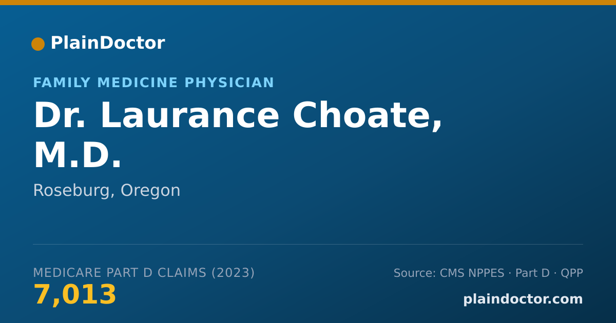 Shareable card for Laurance Choate, M.D. - Family Medicine Physician, Roseburg, OR