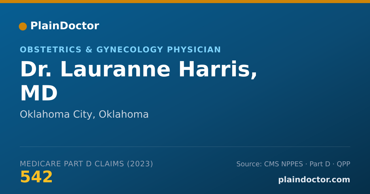 Shareable card for Lauranne Harris, MD - Obstetrics & Gynecology Physician, Oklahoma City, OK