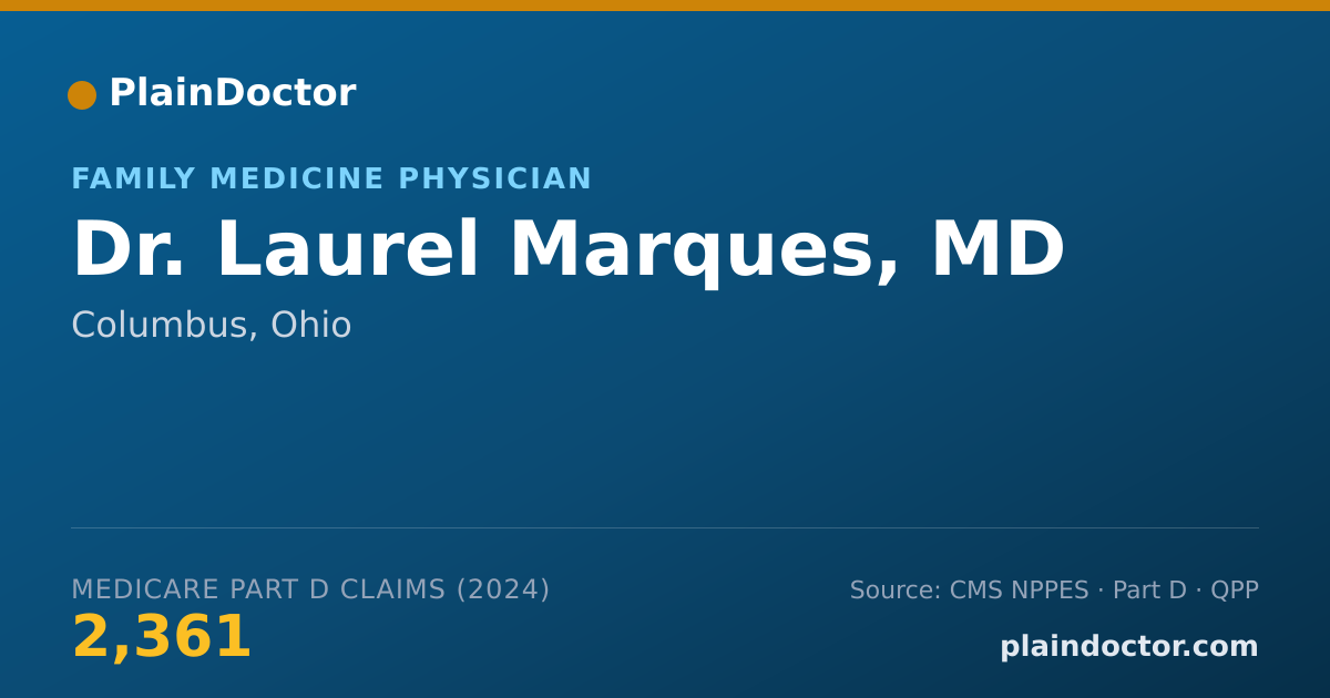 Shareable card for Laurel Marques, MD - Family Medicine Physician, Columbus, OH
