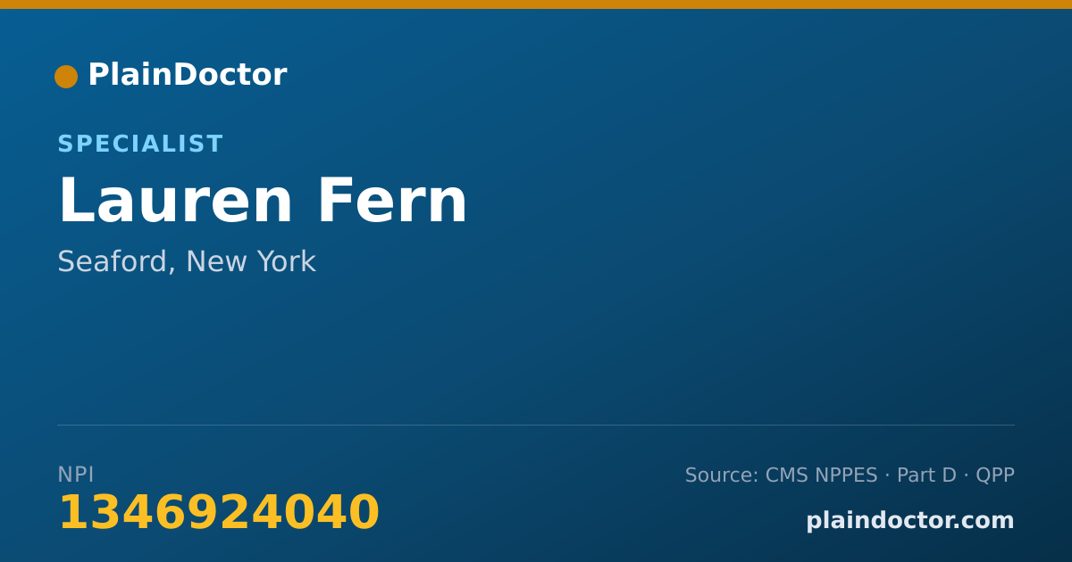 Shareable card for Lauren Fern - Specialist, Seaford, NY