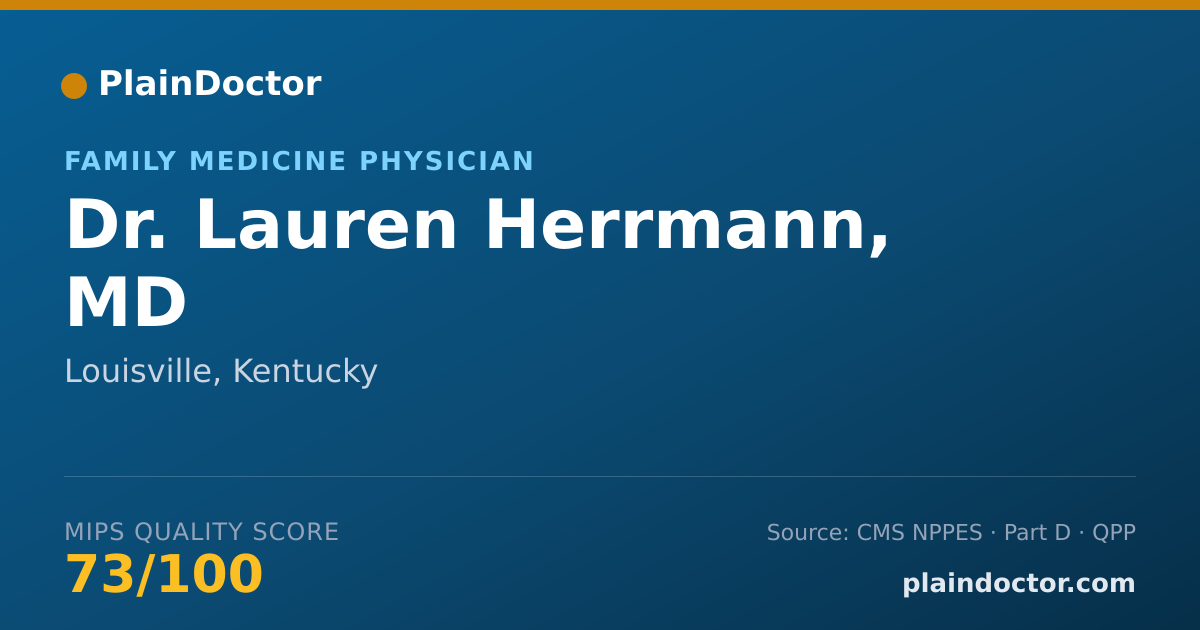 Shareable card for Lauren Herrmann, MD - Family Medicine Physician, Louisville, KY
