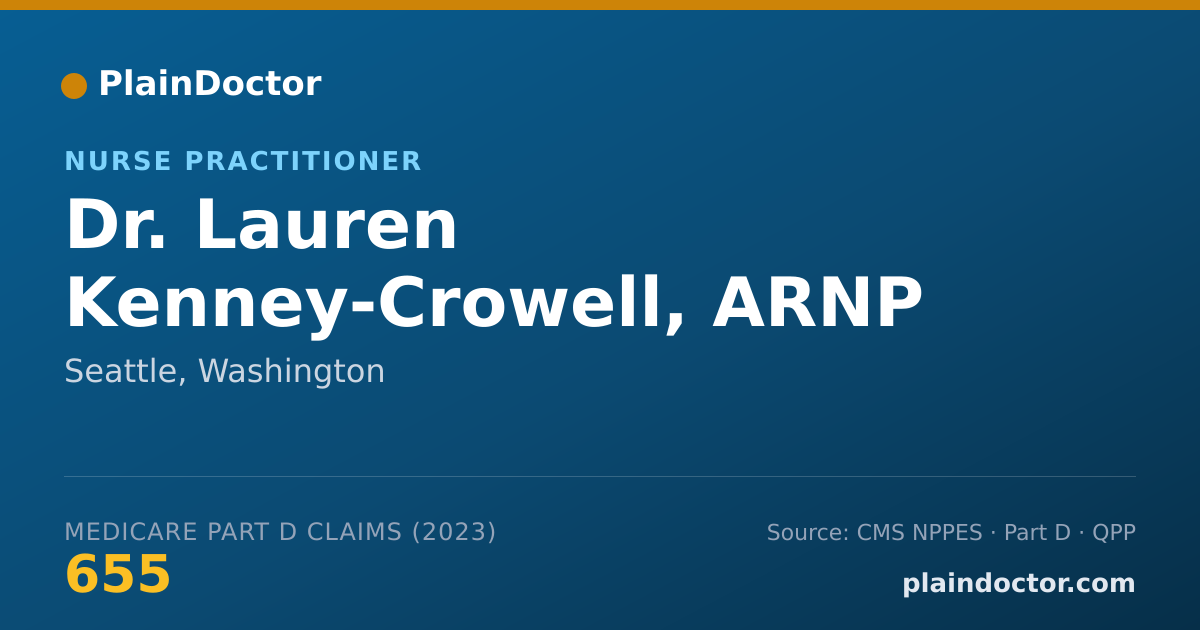 Shareable card for Lauren Kenney-Crowell, ARNP - Nurse Practitioner, Seattle, WA