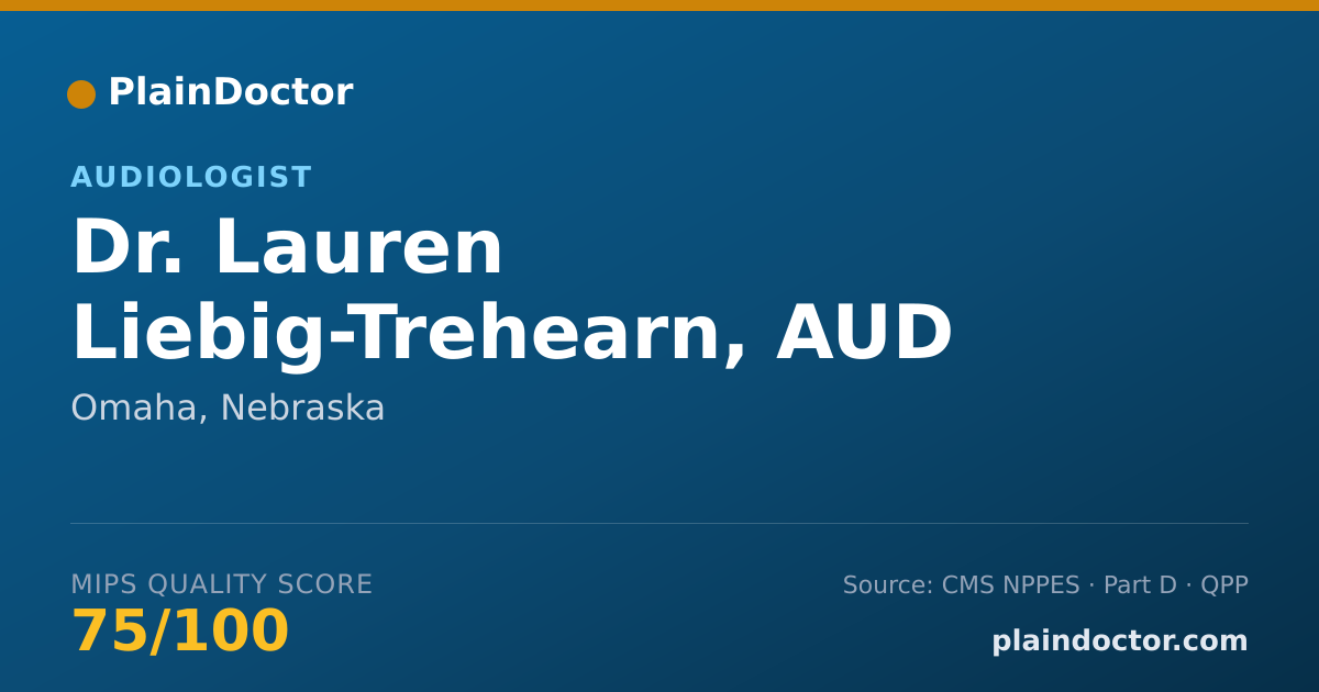 Shareable card for Lauren Liebig-Trehearn, AUD - Audiologist, Omaha, NE