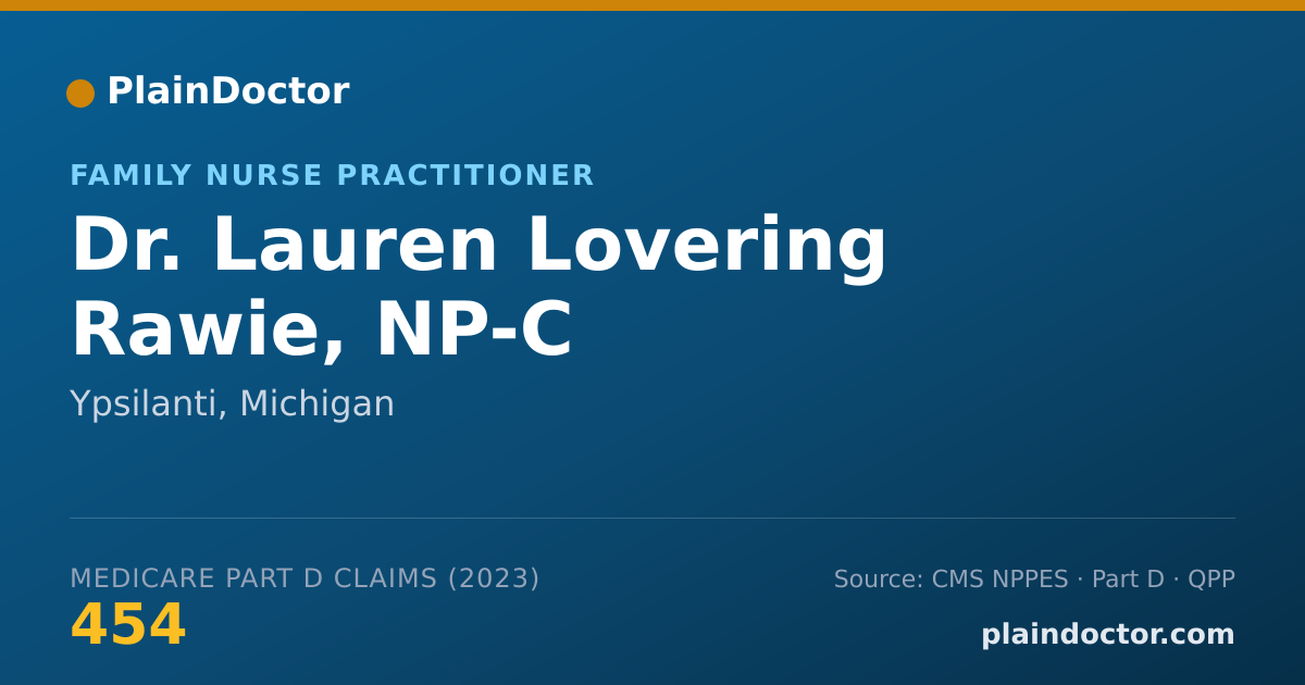 Shareable card for Lauren Lovering Rawie, NP-C - Family Nurse Practitioner, Ypsilanti, MI