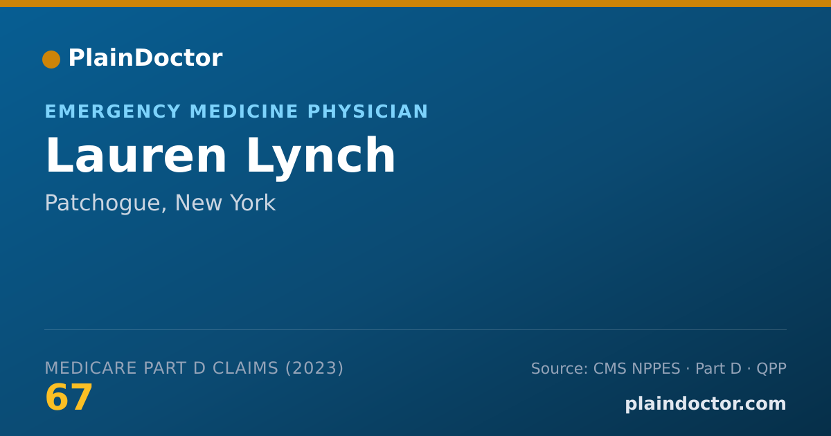 Shareable card for Lauren Lynch - Emergency Medicine Physician, Patchogue, NY