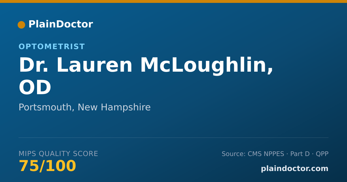 Shareable card for Lauren McLoughlin, OD - Optometrist, Portsmouth, NH