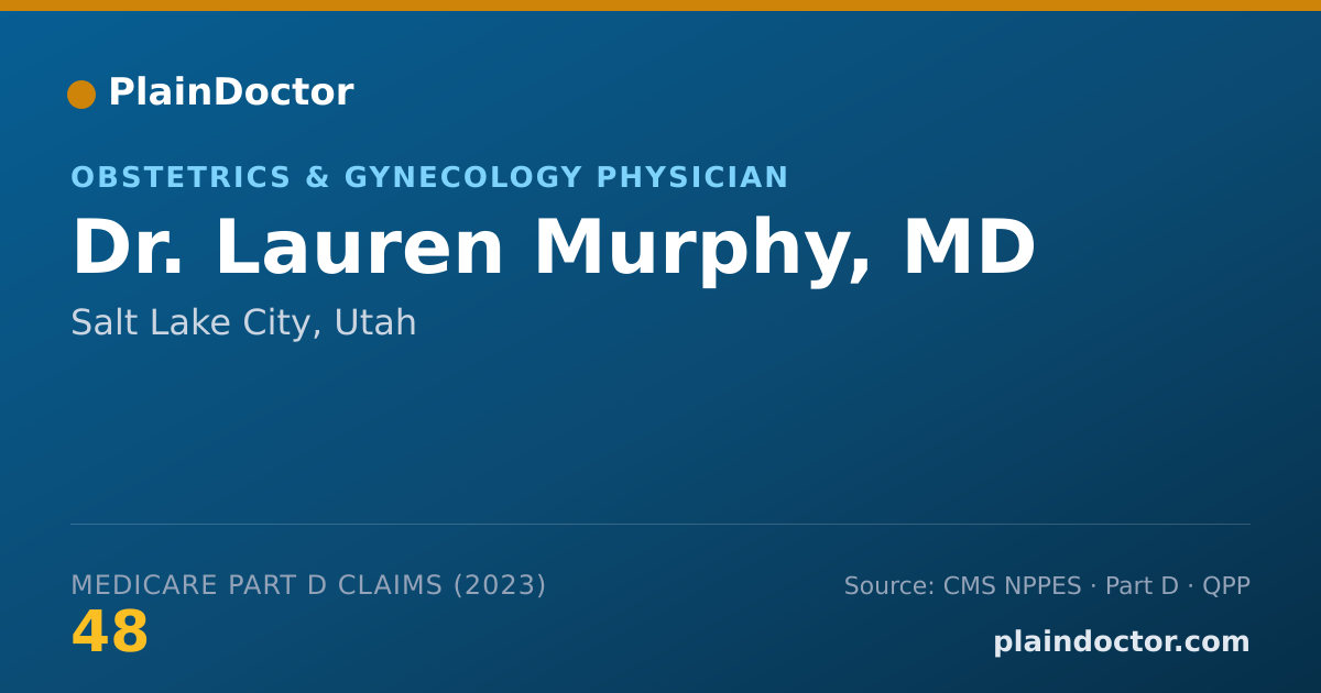 Shareable card for Lauren Murphy, MD - Obstetrics & Gynecology Physician, Salt Lake City, UT