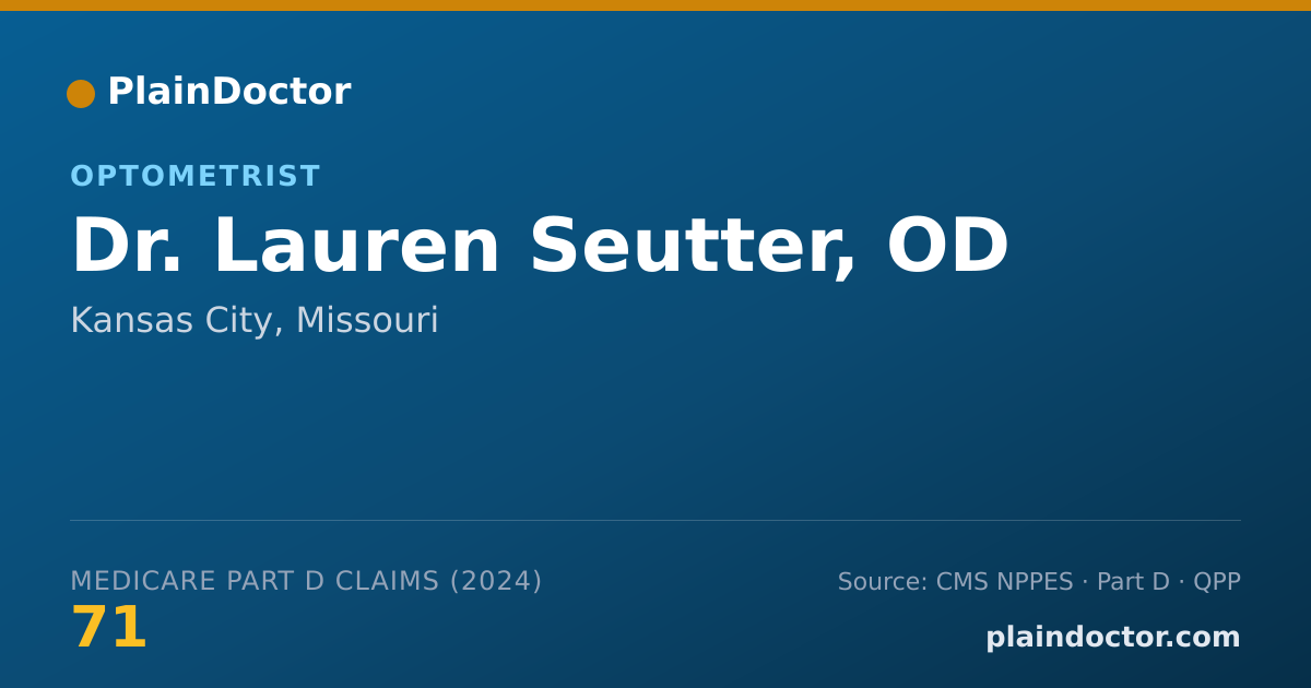 Shareable card for Lauren Seutter, OD - Optometrist, Kansas City, MO