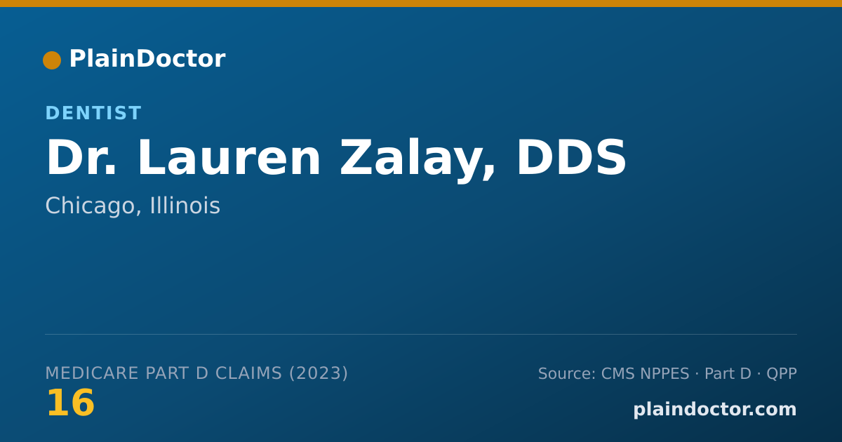 Shareable card for Lauren Zalay, DDS - Dentist, Chicago, IL