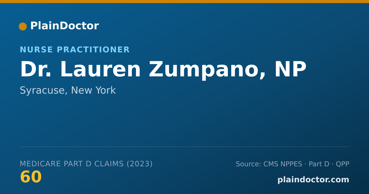 Shareable card for Lauren Zumpano, NP - Nurse Practitioner, Syracuse, NY