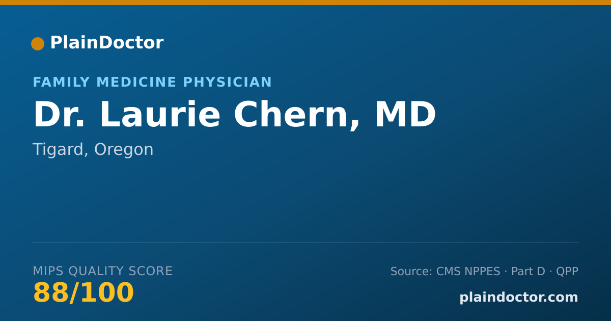 Shareable card for Laurie Chern, MD - Family Medicine Physician, Tigard, OR
