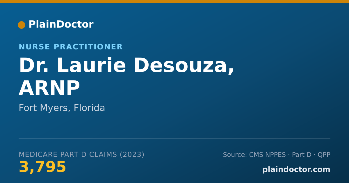 Shareable card for Laurie Desouza, ARNP - Nurse Practitioner, Fort Myers, FL