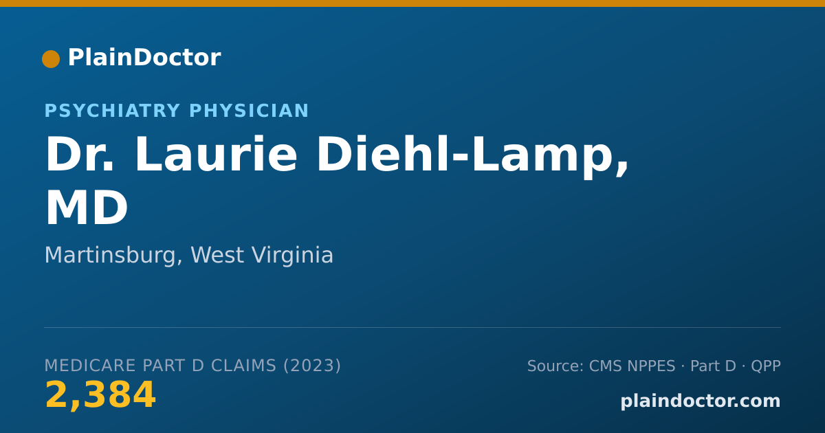 Shareable card for Laurie Diehl-Lamp, MD - Psychiatry Physician, Martinsburg, WV