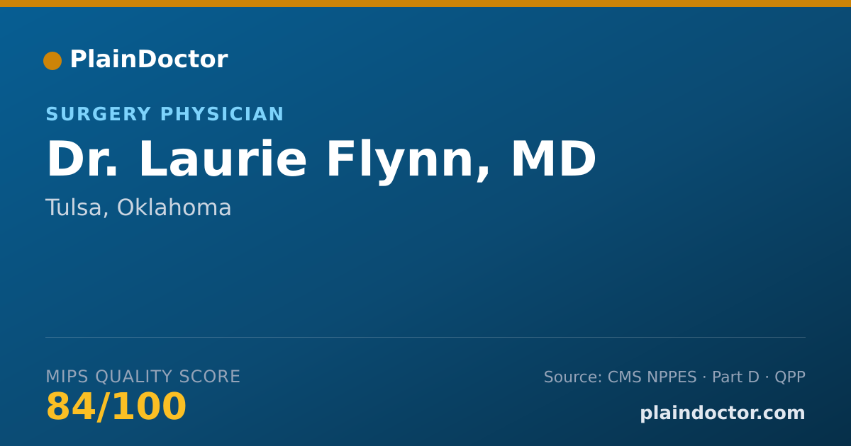 Shareable card for Laurie Flynn, MD - Surgery Physician, Tulsa, OK