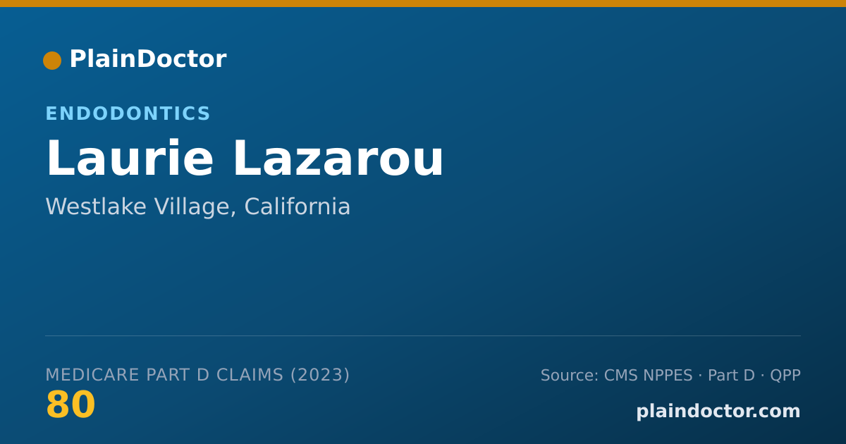 Shareable card for Laurie Lazarou - Endodontics, Westlake Village, CA
