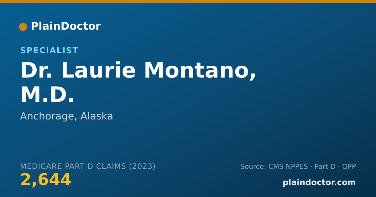 Shareable card for Laurie Montano, M.D. - Specialist, Anchorage, AK