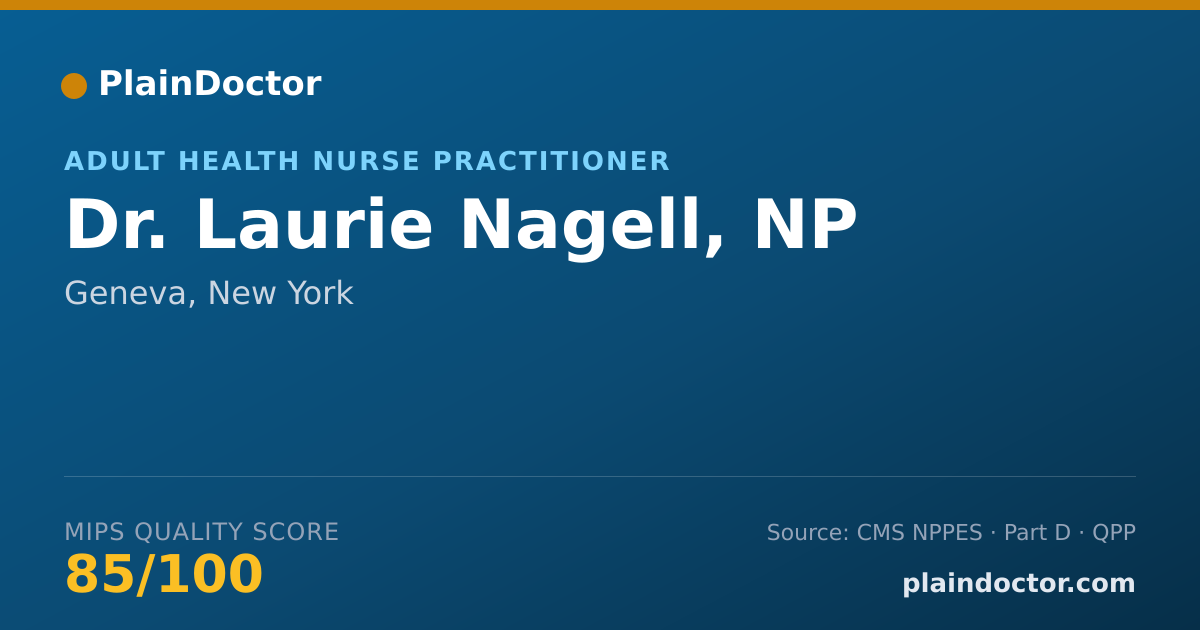 Shareable card for Laurie Nagell, NP - Adult Health Nurse Practitioner, Geneva, NY