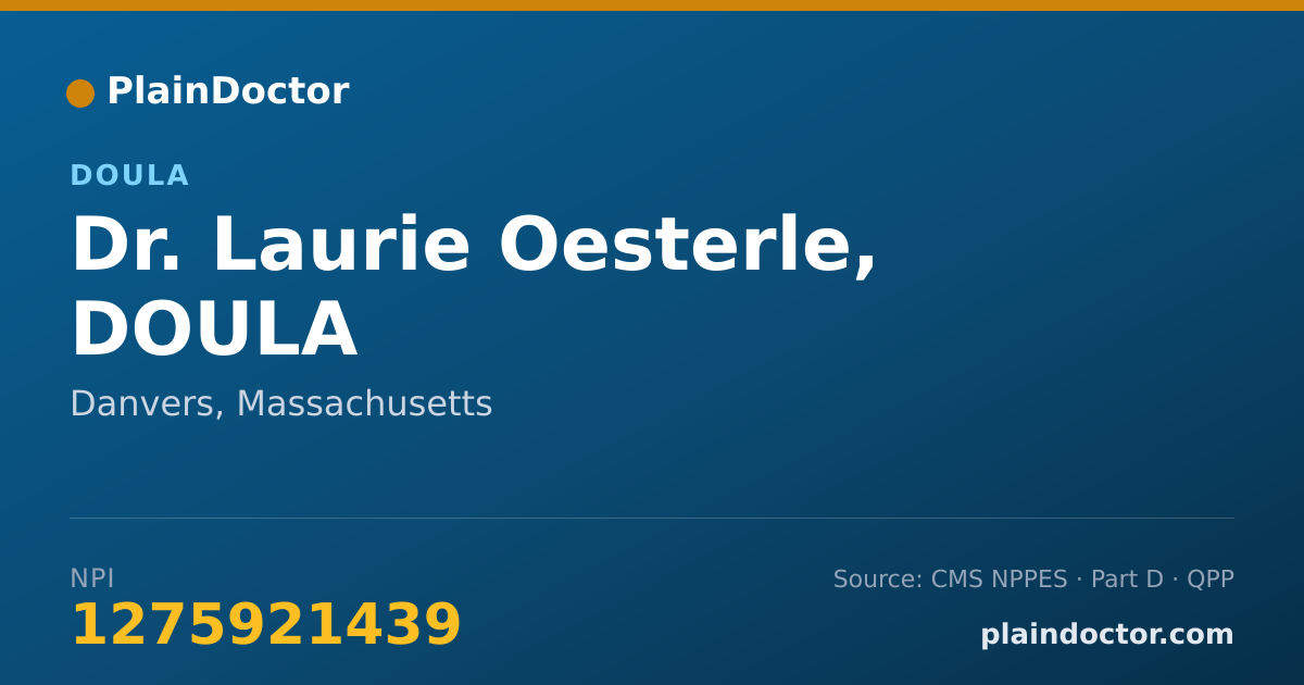Shareable card for Laurie Oesterle, DOULA - Doula, Danvers, MA