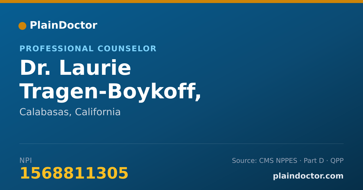 Shareable card for Laurie Tragen-Boykoff, L.C.S.W. - Professional Counselor, Calabasas, CA