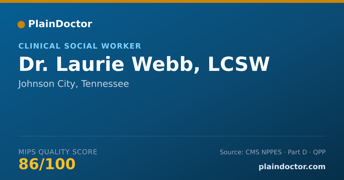 Shareable card for Laurie Webb, LCSW - Clinical Social Worker, Johnson City, TN