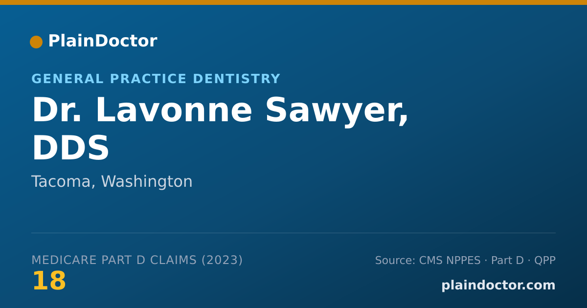 Shareable card for Lavonne Sawyer, DDS - General Practice Dentistry, Tacoma, WA