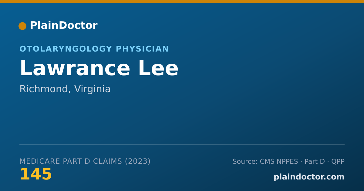 Shareable card for Lawrance Lee - Otolaryngology Physician, Richmond, VA