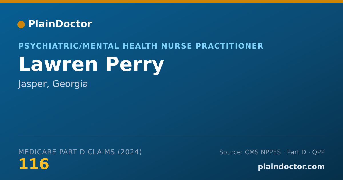 Shareable card for Lawren Perry - Medical-Surgical Registered Nurse, Jasper, GA